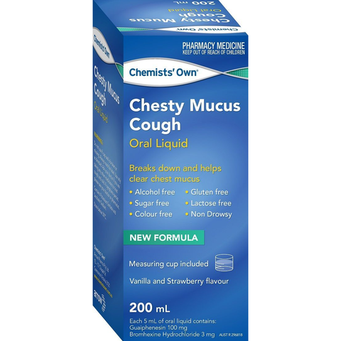 Chemists' Own Chesty Mucus Cough 200ml (Generic for BISOLVON)