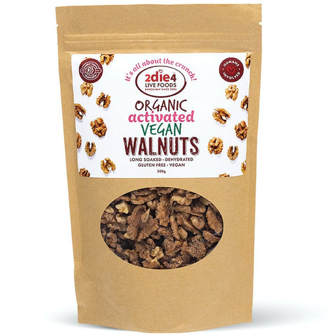 2DIE4 LIVE FOODS Organic Activated Walnuts Vegan 120g