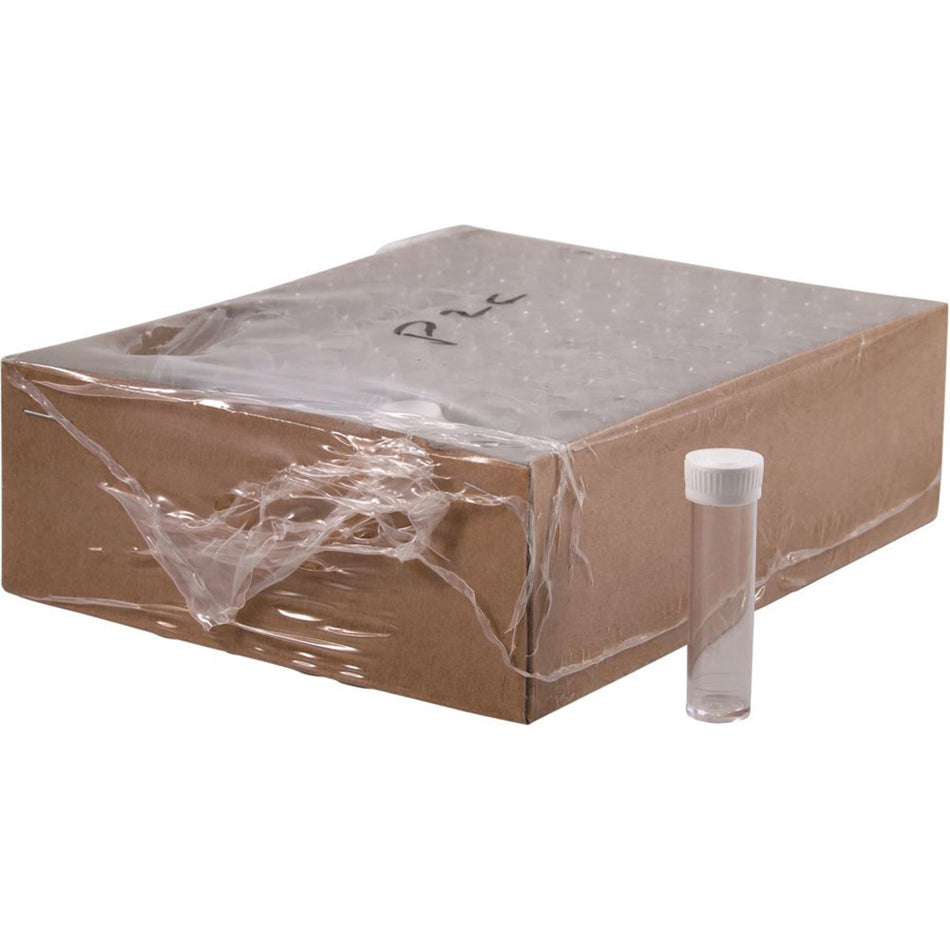 Vial Plastic 2 Dram Push Cap 100 Pack