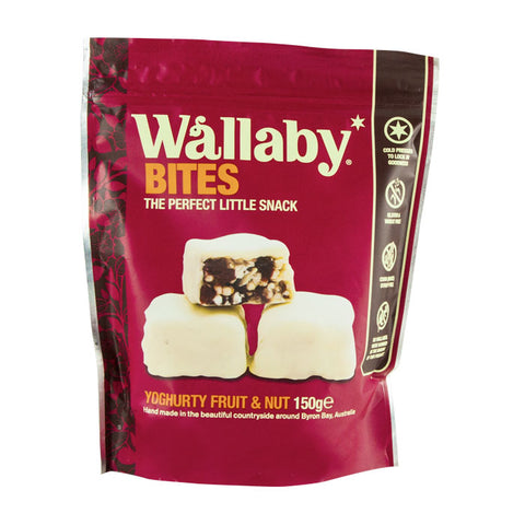 Wallaby Bites Yoghurty Fruit & Nut 150g (Pack of 8)
