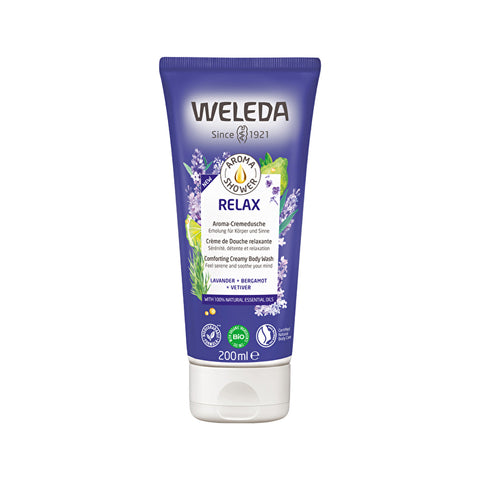 WELEDA Aroma Shower - Body Wash - Relax Lavender, Bergamot & Vetiver 200ml