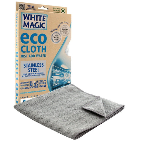 White Magic Eco MicroFibre Stainless Steel 1Pk (Pack of 3)