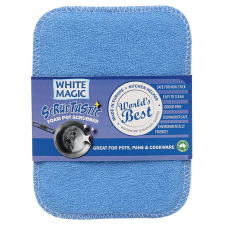 White Magic Scrubtastic Foam Pot Scrubber 1Pk Pack of 10