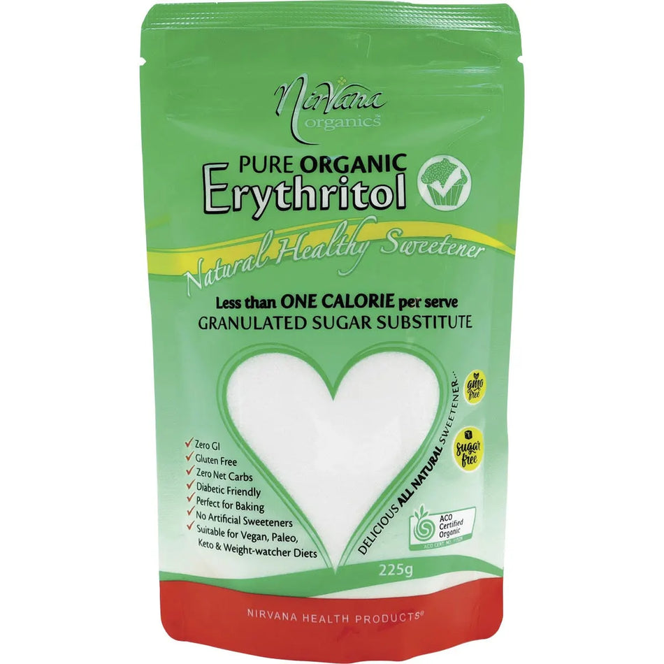 NIRVANA ORGANICS Erythritol Pure Organic 225g