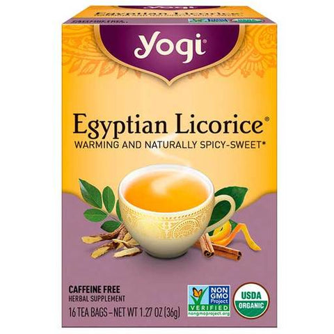 YOGI TEA Herbal Tea Bags Egyptian Licorice 16