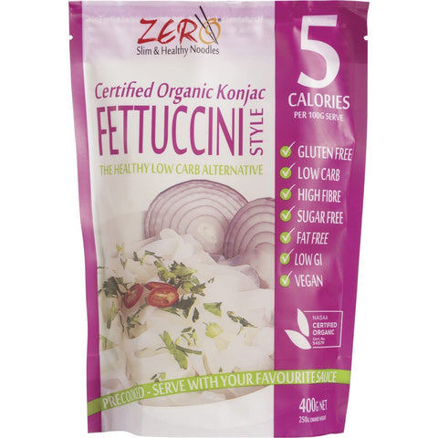 ZERO SLIM & HEALTHY Certified Organic Konjac Fettuccini Style 400g