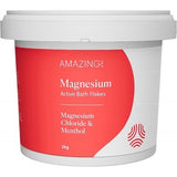 AMAZING OILS Magnesium Active Bath Flakes Magnesium Chloride & Menthol 2kg