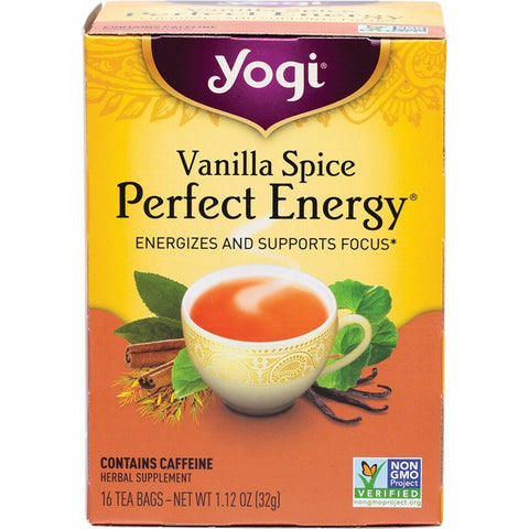 YOGI TEA Herbal Tea Bags Vanilla Spice Perfect Energy 16