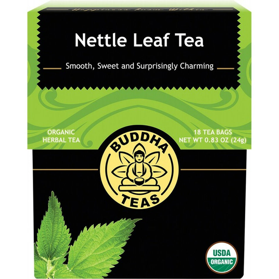 BUDDHA TEAS Organic Herbal Tea Bags Nettle Leaf Tea 18