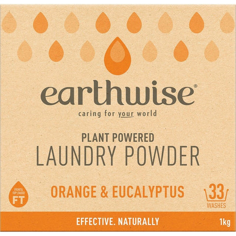 EARTHWISE Laundry Powder Orange & Eucalyptus 1kg