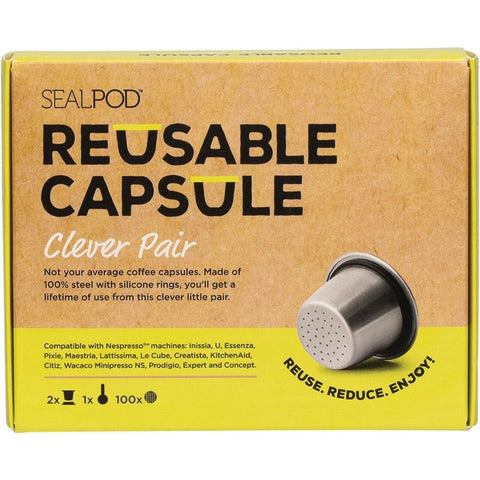 SEALPOD Reusable Coffee Capsule Clever Pair With 100 Lids 2