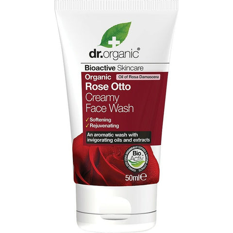 DR ORGANIC Creamy Face Wash (Mini) Organic Rose Otto 50ml