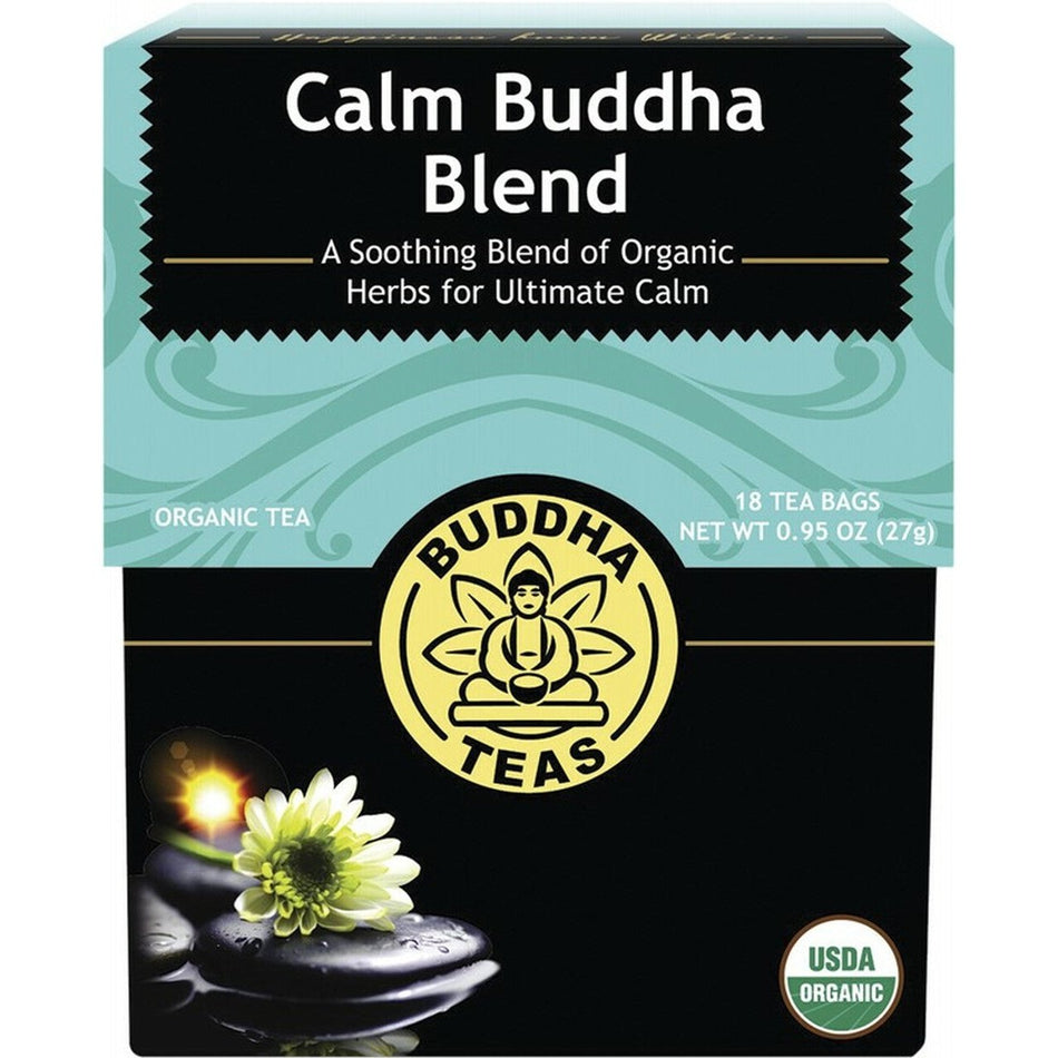 Buddha Teas Organic Herbal Tea Bags Calm Buddha Blend 18