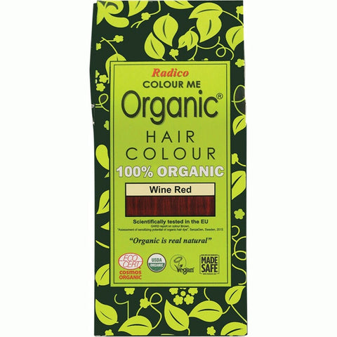 RADICO Colour Me Organic - Hair Colour Powder - Wine Red 100g