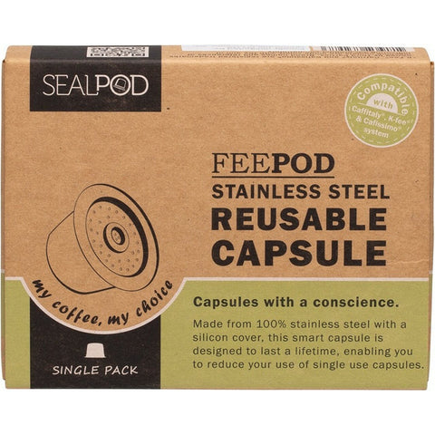 SEALPOD FEEPOD Reusable Coffee Capsule Starter Kit With 100 Paper Filters 1