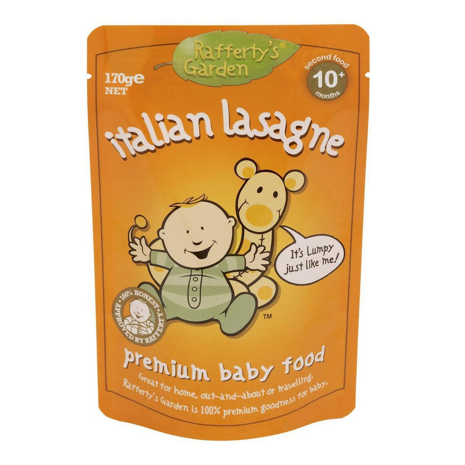 Raffertys Garden Italian Lasagne Premium Baby Food 10 months+ 170g