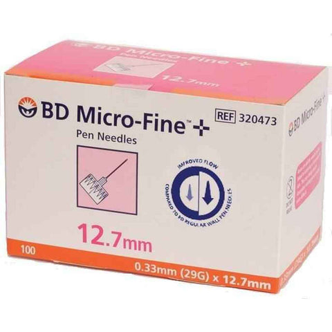 BD Micro-Fine Pen Needles 0.33mm 29G x 12.7mm x100
