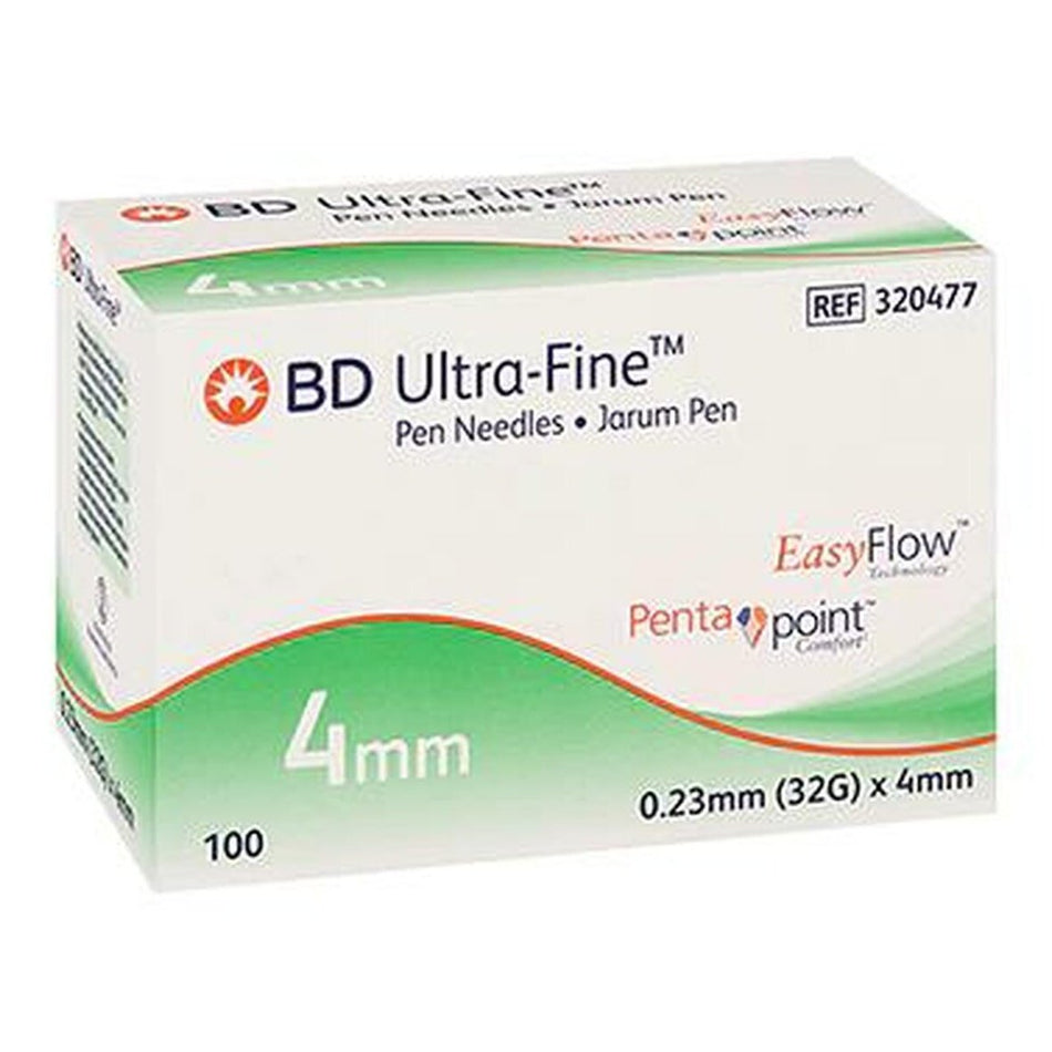 BD Ultra Fine Pen Needle 32g X 4mm 100 Needles