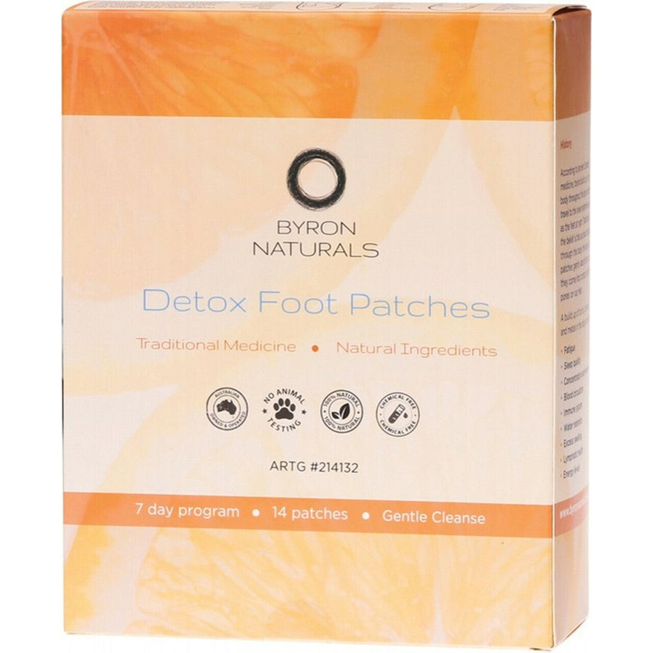 Byron Naturals Foot Patches Contains 7 Pairs (14 Patches) 7x2