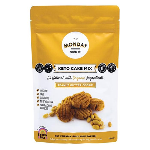 THE MONDAY FOOD CO Keto Cake Mix Peanut Butter Cookie 250g
