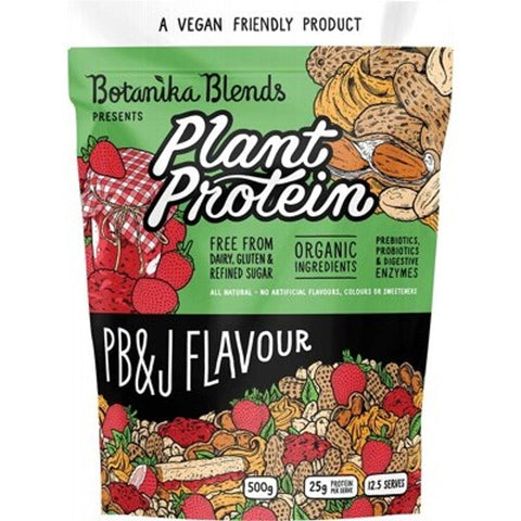BOTANIKA BLENDS Plant Protein PB&J (Peanut Butter Jam) 500g