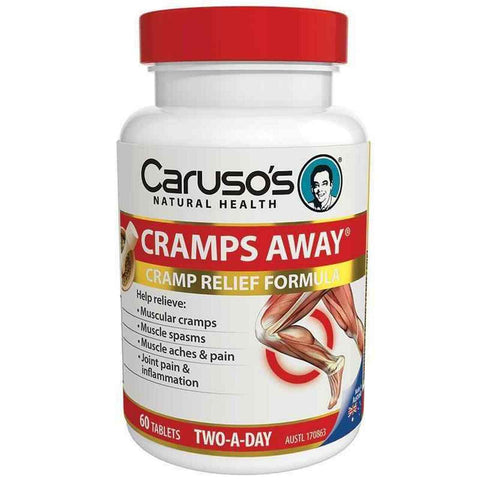 Carusos Natural Health Cramps Away 60 Tablets