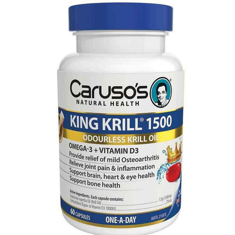 Caruso's Natural Health King Krill 1500mg 60 Capsules