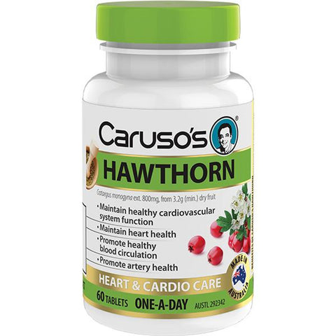 Carusos Natural Health One a Day Hawthorn 60 Tablets