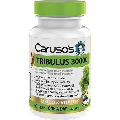 Caruso's Natural Health One a Day Tribulus 30000mg 60 Tablets