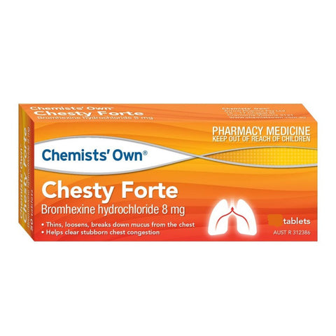 Chemists’ Own Chesty Forte 100 Tabs (Generic of BISOLVON CHESTY FORTE)