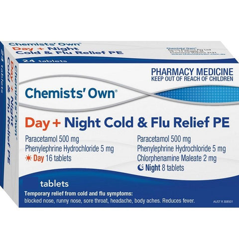 Chemists’ Own Day & Night Cold & Flu Relief PE 48 Tabs