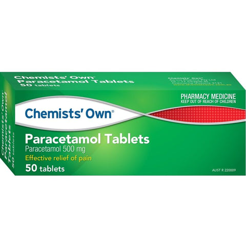 Chemists' Own Paracetamol 50 Tabs (Generic of PANADOL)