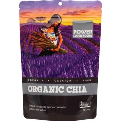 POWER SUPER FOODS Chia Seeds - Certified Organic "The Origin Series" 200g