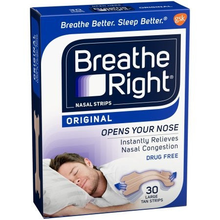 Breathe Right Nasal Strips Original Large X 30