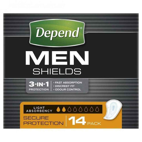 DEPEND MEN SHIELDS 14PK