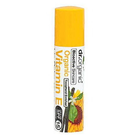 DR ORGANIC Lip Balm - SPF 15 Organic Vitamin E 5.7ml