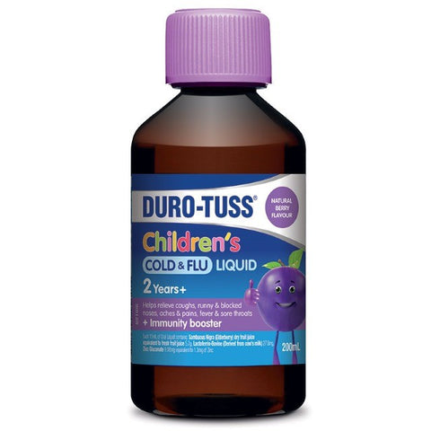 Duro-Tuss Children's Cold & Flu Liquid 2 Years + 200ml