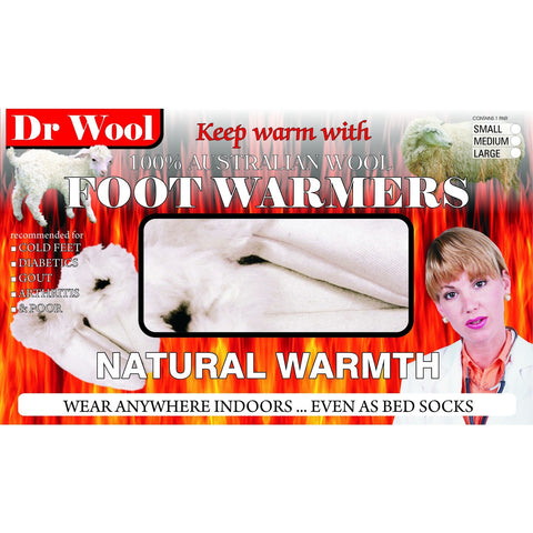 DR WOOL FOOTWARMERS