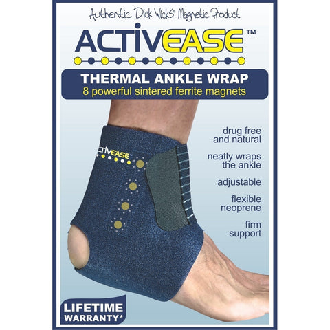 ACTIVEASE THERMAL ANKLE SUPPORT WITH MAGNETS BY DICK WICKS