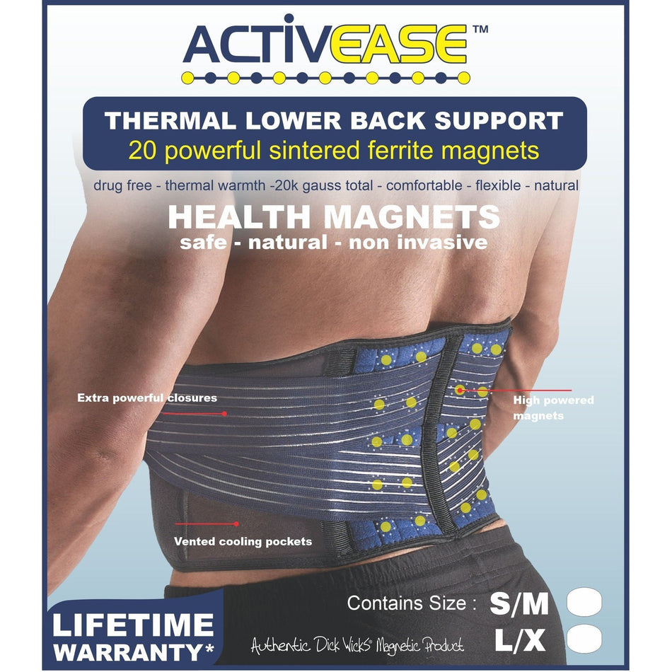 Activease Thermal Back Support With Magnets by Dick Wicks