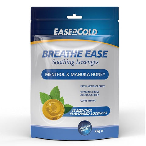 Ease a Cold Breathe Ease Soothing Lozenges Menthol 16 Pack
