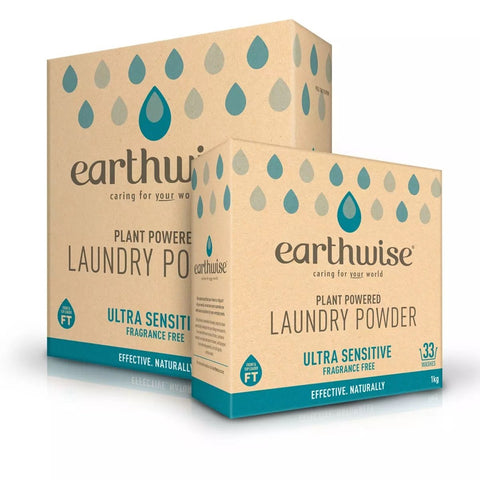 EARTHWISE Laundry Powder Fragrance Free 1kg