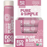 ECO LIPS Lip Balm  Pure & Simple - Raspberry 4.25g 24PK