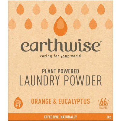 EARTHWISE Laundry Powder Orange & Eucalyptus 2kg