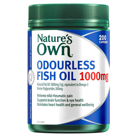 Nature’s Own Odourless Fish Oil 1000mg 200 Capsules
