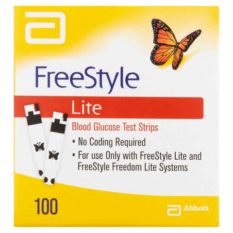 Abbott Freestyle Lite Blood Glucose 100 Strips