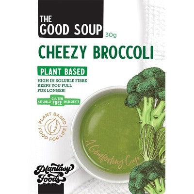 PLANTASY FOODS The Good Soup Cheezy Broccoli - 8x30g