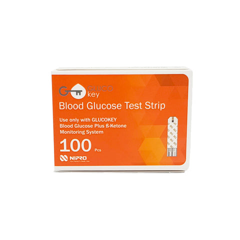 Glucokey Blood Glucose Test Strips 100
