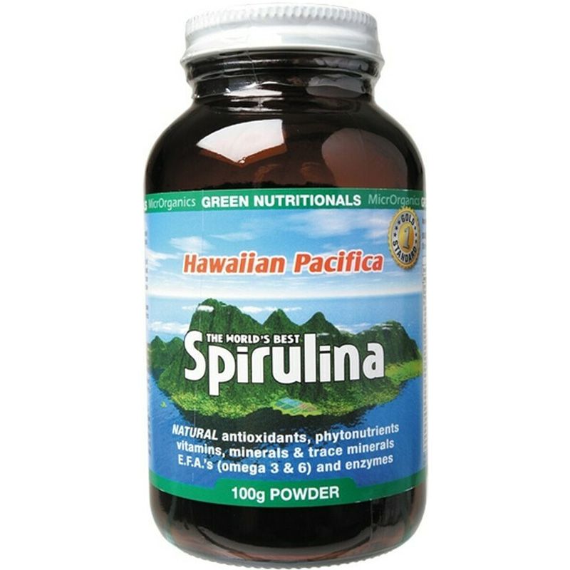 GREEN NUTRITIONALS Hawaiian Pacifica Spirulina Powder 100g