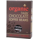 ORGANIC TIMES Dark Chocolate Coffee Beans 150g